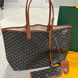 Black and Tan Tote Bag